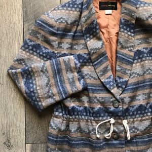 Vintage NWOT Harris / Wallace Wool Aztec Jacket